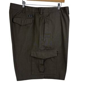 Chaps Cargo shorts men’s 48 cargo, flat front, dark khaki, cargo side pockets